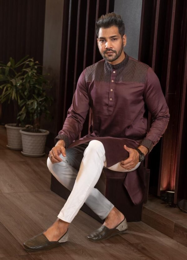 Rich Maroon Panjabi