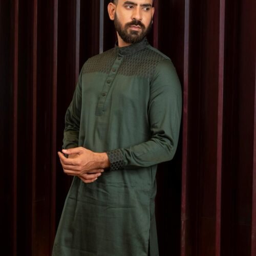 Forest Green Panjabi